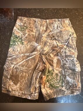 George Men's Realtree-Style Camo Cargo Shorts - Green/Brown/Tan